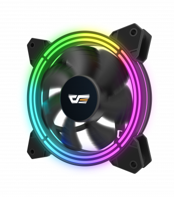 Вентилятор для корпуса DarkFlash CF11 PRO 3IN1 <6Pin, 120*120*25mm, 1200RPM, 22dBA, Гидроподшипник>