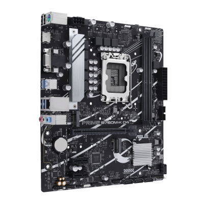 Материнская плата ASUS PRIME B760M-K D4, LGA1700 2xDDR4 4xSATA3 2xM.2 RAID VGA HDMI mATX
