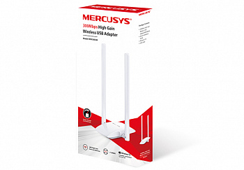 Сетевой адаптер беспроводной USB высокого усиления 300M Mercusys MW300UH
