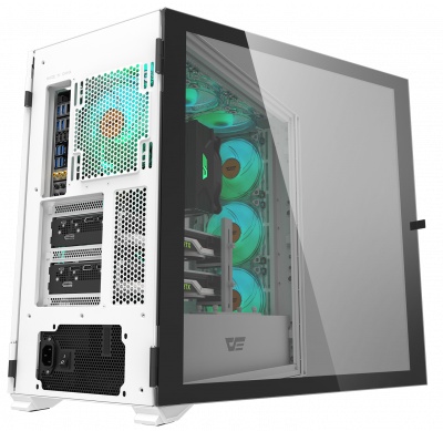 Корпус ПК без БП DarkFlash DLX22 White <EATX, 2x3.5, 1xUSB 3.0, 1xUSB2.0, 1xType C, Audio>