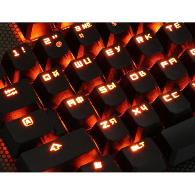 Клавиатура игровая Bloody B800 NetBee <OrangeLED, USB, мех клавиатура с переключателями>