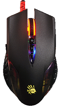Мышь игровая Bloody Q50 USB <3200 CPI, 2.41Mpixels/sec, 125~1,000Hz/sec, 1.8m>