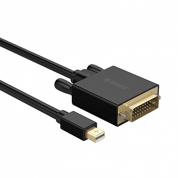 Видео кабель DP(M) to DVI(M) ORICO XD-MDTD-10-BK-BP <Mini DP(M) to DVI(M), 1m, Black>