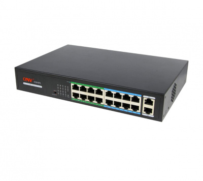 Коммутатор PoE 16-портовый ONV-H1016PL long distance Коммутатор PoE 16-портовый ONV-H1016PL long distance