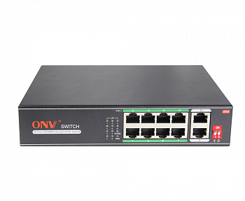 Коммутатор PoE  8-портовый ONV-H1108PLD long distance