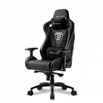 Игровое кресло Sharkoon Skiller SGS4 Black <Cинтетическая кожа, Газлифт 4, подлокотник 4D>