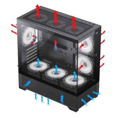 Корпус ПК без БП GameMax Vista MB <MATX> Корпус ПК без БП GameMax Vista MB <MATX>