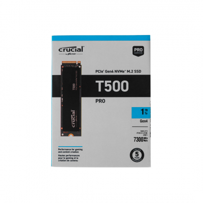 Твердотельный накопитель 1000Gb SSD Crucial T500 M.2 2280 R7300Mb/s W6800MB/s CT1000T500SSD8