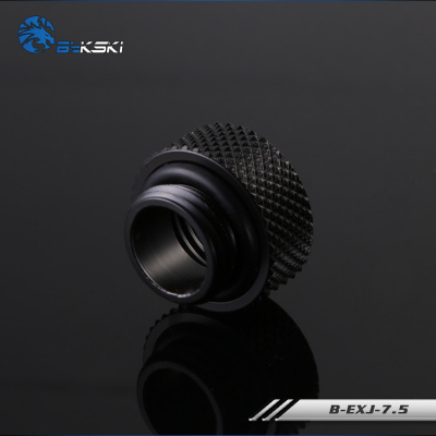 Фитинг удлинитель резьбовой Bykski B-EXJ-7.5 <7,5мм, Размер резьбы: G1/4, Black>