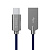 Кабель Type C ORICO HCU-10-V1-BL <1М, USB2.0, 2.4A, BLUE>