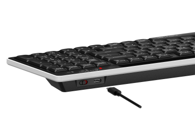 Клавиатура беспроводная A4tech Fstyler FBX70C BLACK <USB 2.4GHz, BT, ACC, BLACK>