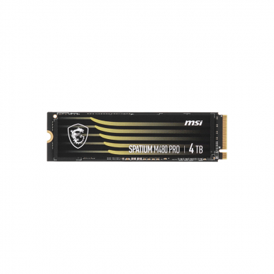Твердотельный накопитель 4000Gb SSD MSI SPATIUM M480 PRO PCIe NVMe R7400Mb/s W7000MB/s SPATIUM M480